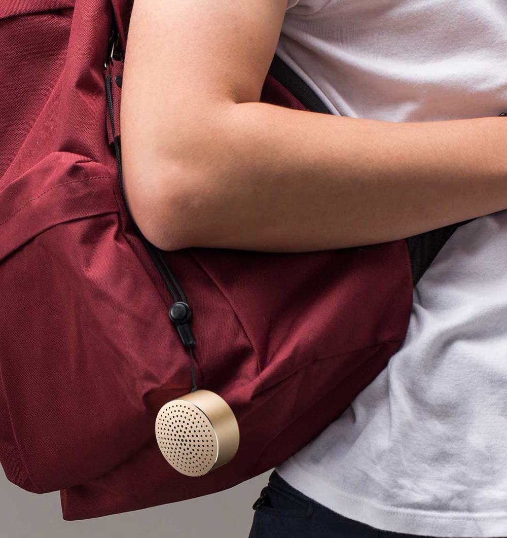 Xiaomi Mi Mini Enceinte Bluetooth sans fil en Aluminium - Doré