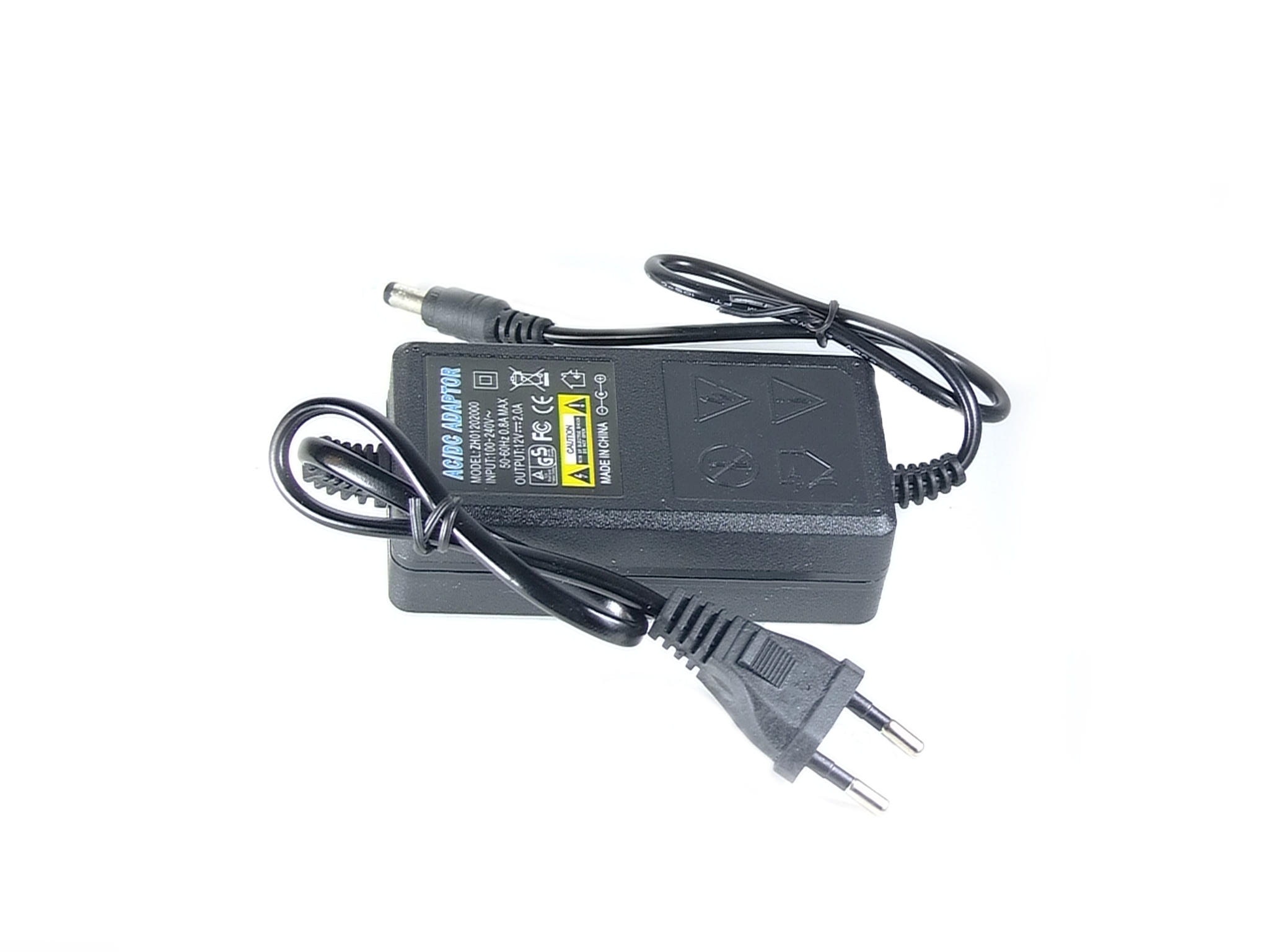 Adaptateur 12 Volts, 2A pour DVR et Camera - Grade B