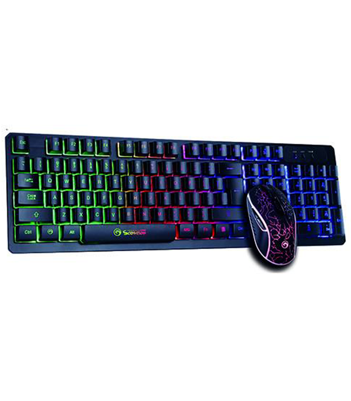 Pack Marvo KM408 Clavier Rétro éclairé et Souris pour Gamer