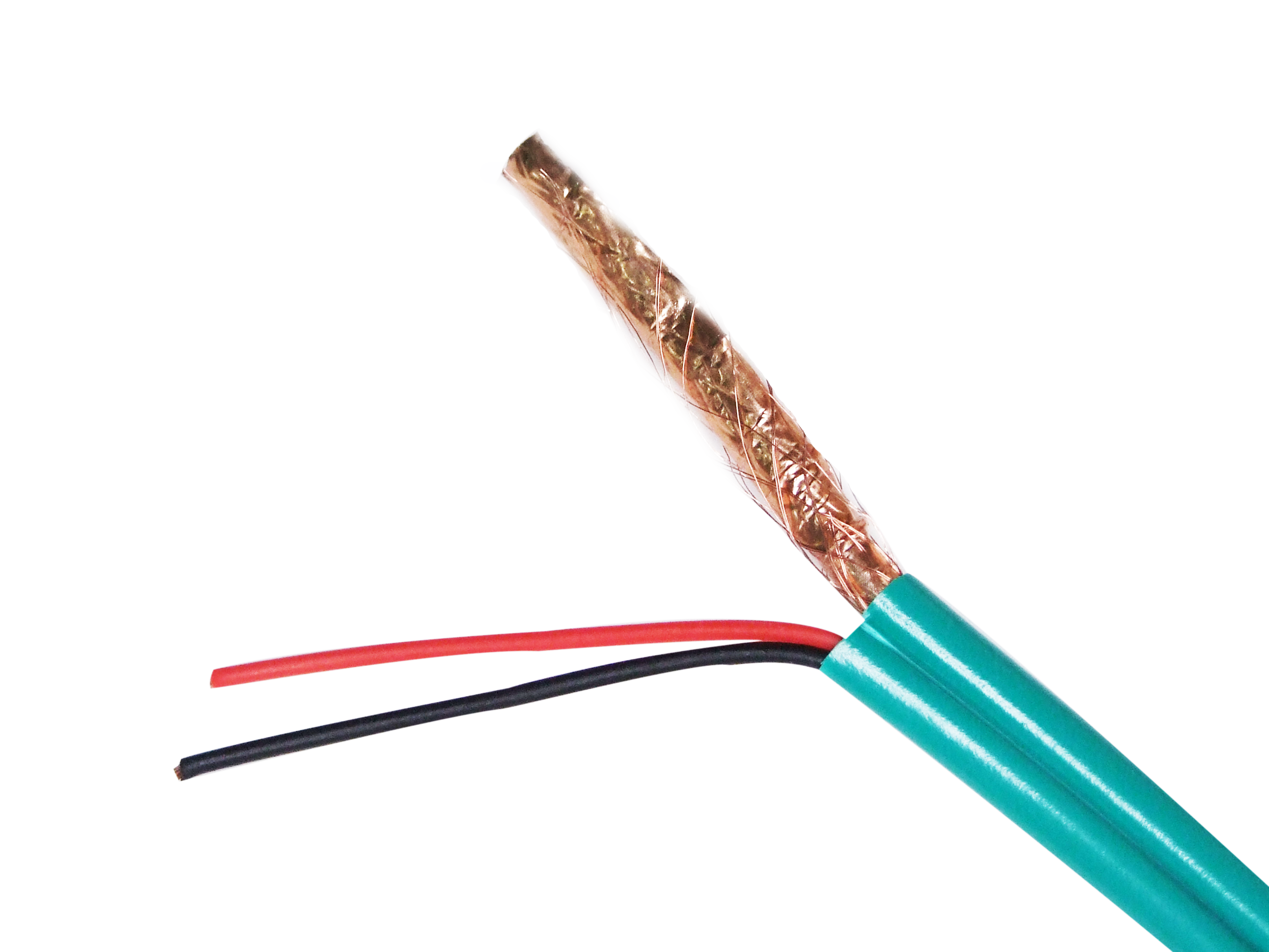 Bobine Cable Coaxial Camera + 2c Vert (bobine 100m)