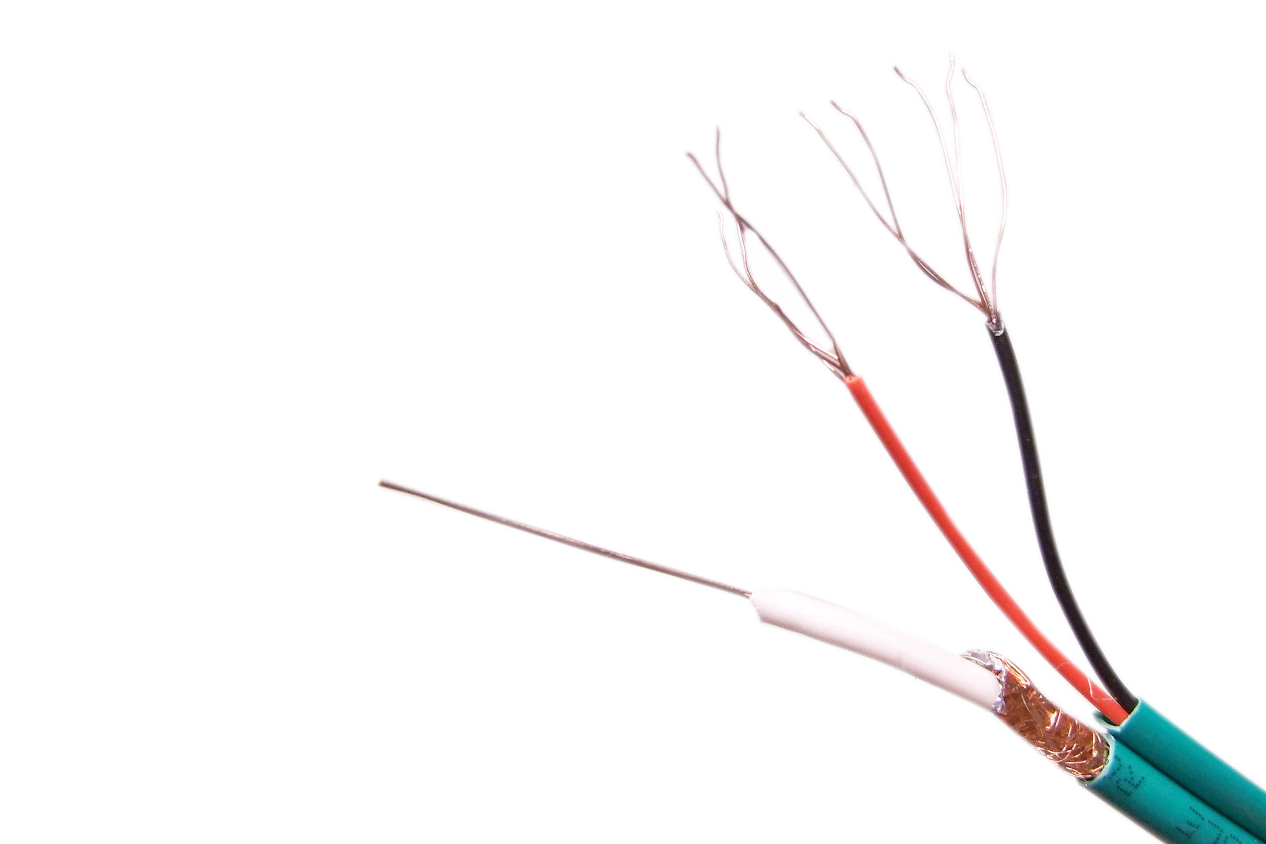 Bobine Cable Coaxial Camera + 2c Vert (bobine 100m)