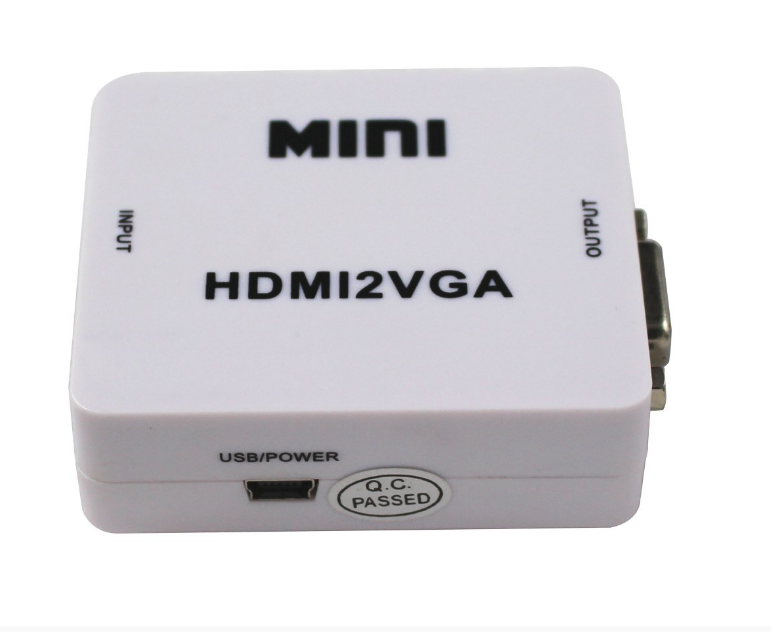Adaptateur HDMI2VGA pour TV, PC, PS3 Support HD 1080P-Blanc