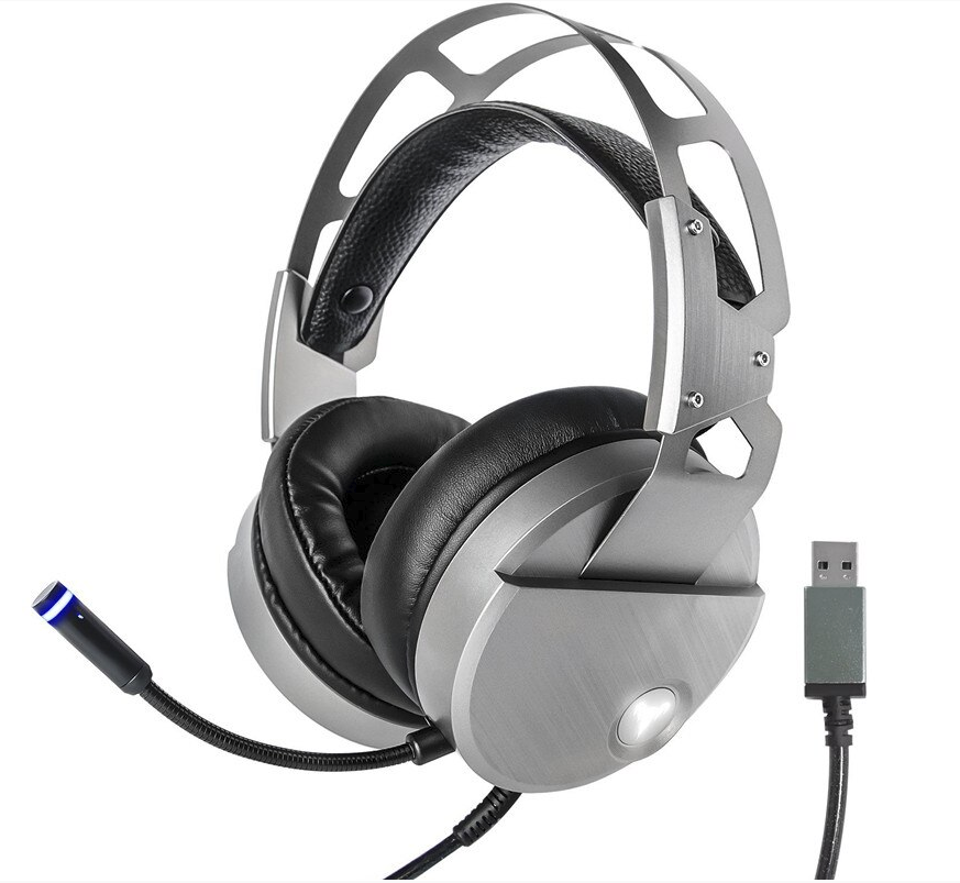 Casque Gamer Stéréo VK0 Avec Microphone, USB 7.1, LED en Micro et Contrôleur Volume,