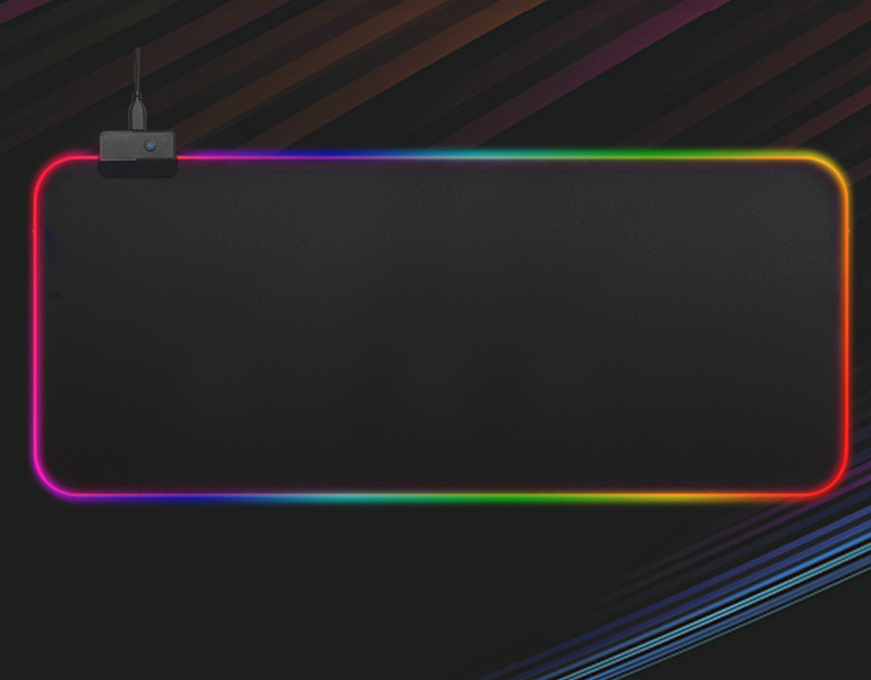 Grand Tapis De Souris De Jeu 14 Couleurs LED RGB Éclairage
