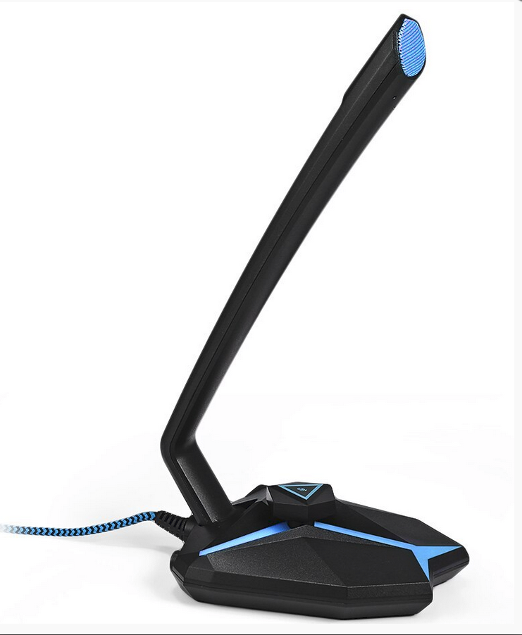 Microphone Gamer G33 USB avec Des Indicateurs LED et  Un Bouton Mute, Compatible avec Windows/macOS