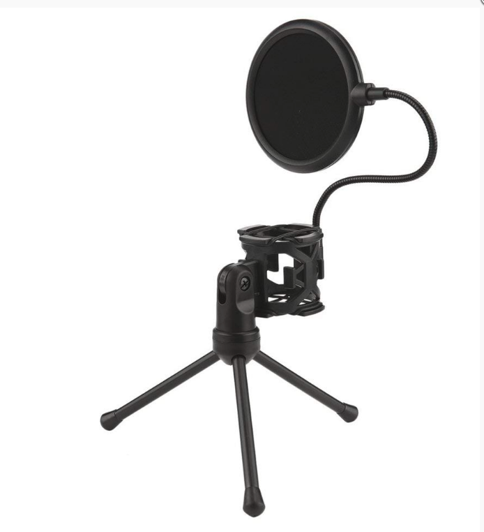 Support Trépied de Microphone Universel avec un Filtre Antichoc, Anti-pulvérisation