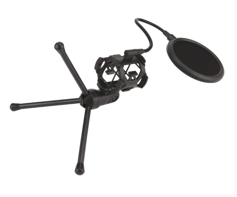 Support Trépied de Microphone Universel avec un Filtre Antichoc, Anti-pulvérisation