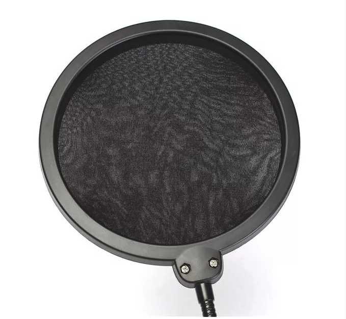 Filtre Anti-pop Protecteur Anti-bruit, Double couche pour Microphone, Avec Support Pivotant 360°