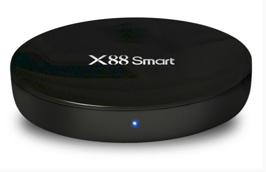 TV Box X88 Smart Android 9.0, avec 4 Go de RAM + 32 Go de ROM,Noir avec Prise EU