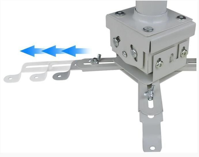 Support Métal pour Projecteur, Soutient 10kg, Ajustable et Rotatif 360 degrés