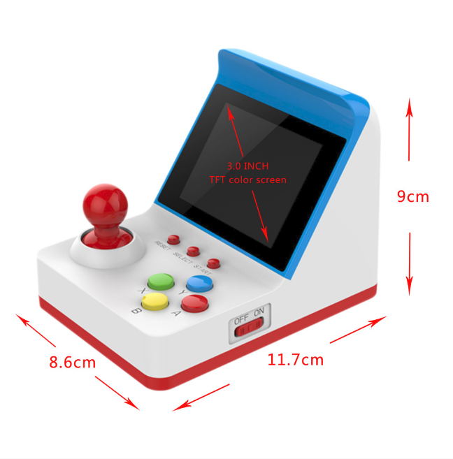 Mini  Rétro Arcade 360 EN 1 avec Câble TV et 2 Manettes