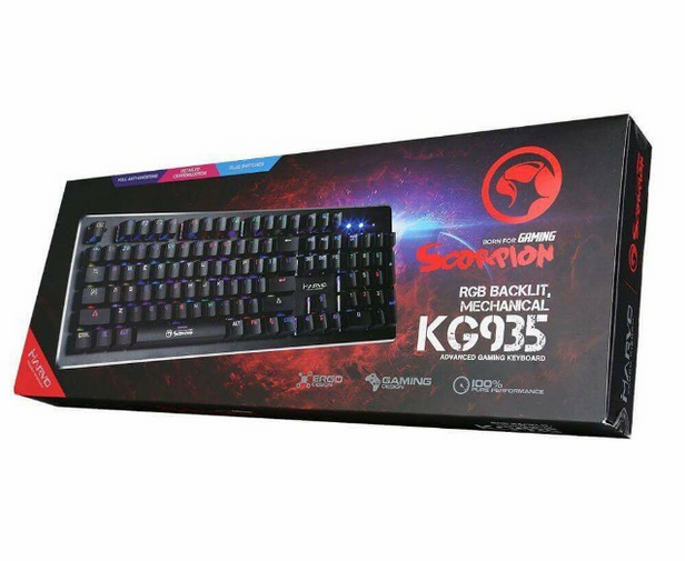 Clavier MARVO KG935 mécanique Blue Switch gamer rétro-éclairage RGB