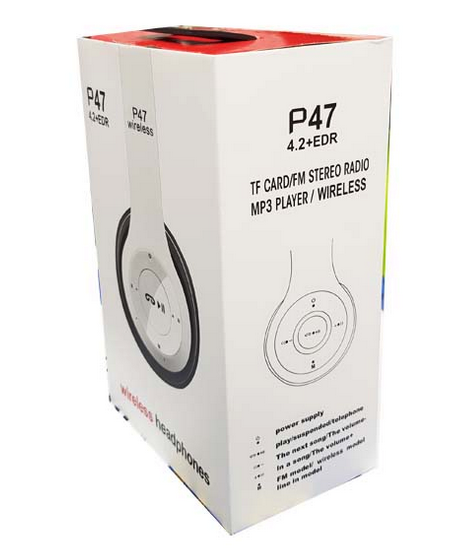 Casque Stéréo Bluetooth avec Lecteur pour carte mémoire