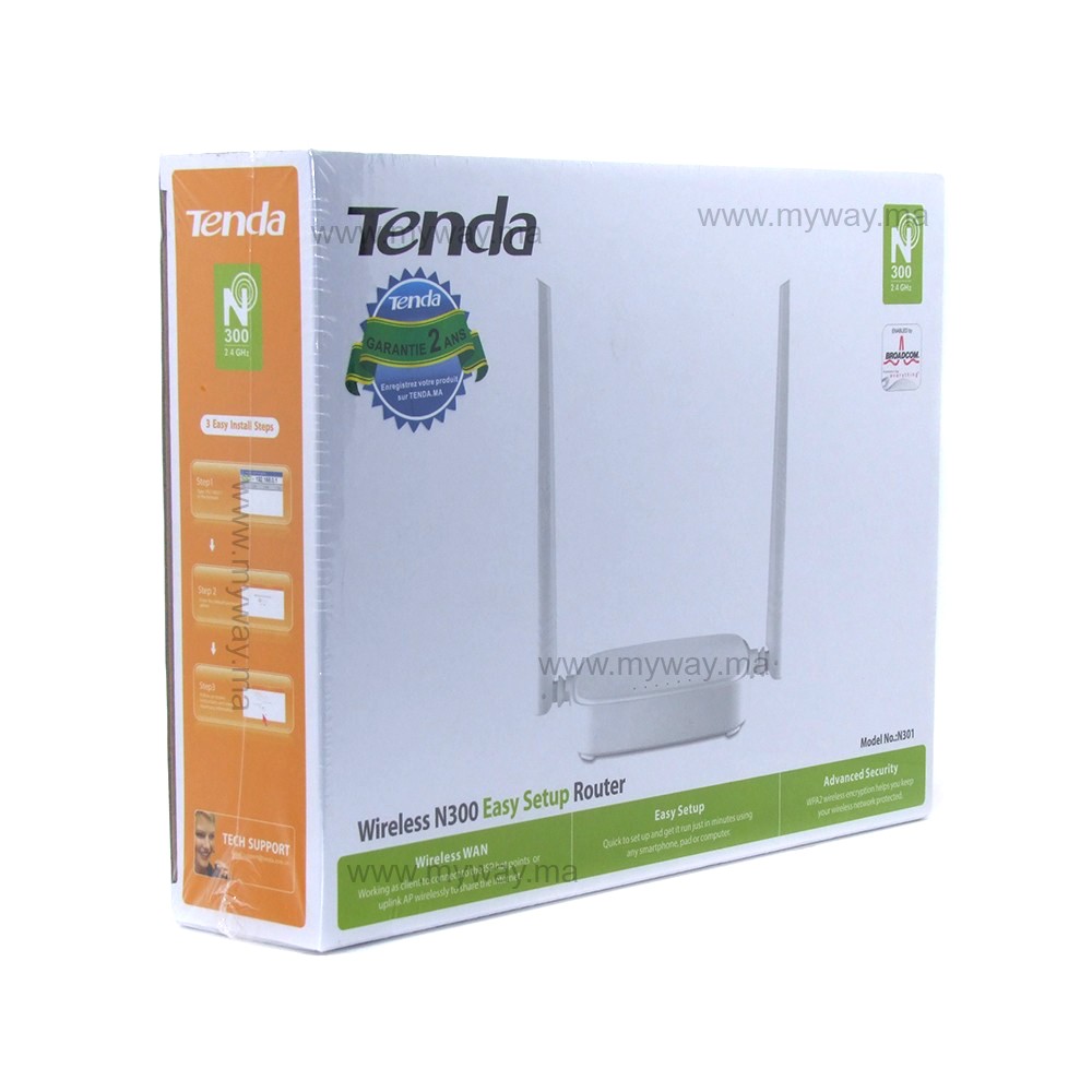 Tenda N301 Points d'accès 300Mbps - 2 Antennes