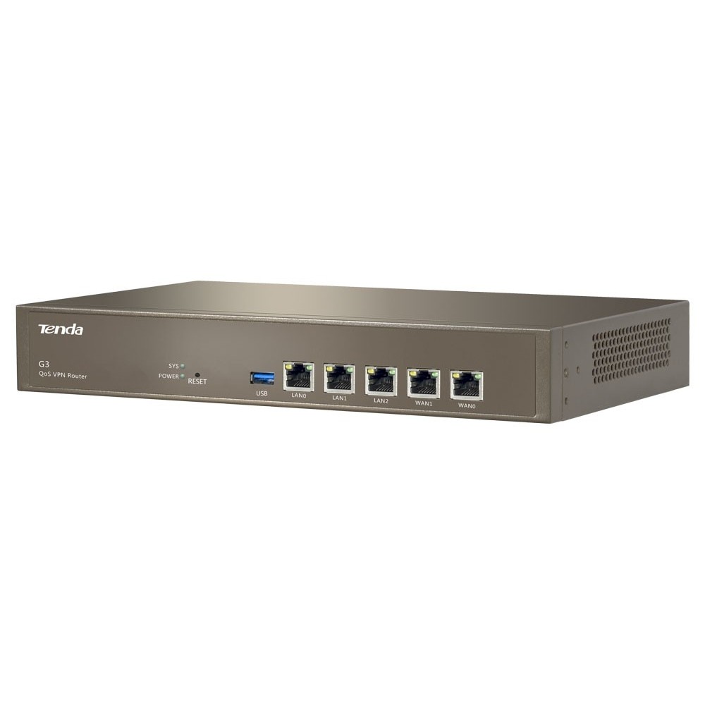 TENDA G3 Routeur VPN Répéteur Qos 800 MHz Multi-WAN Ports
