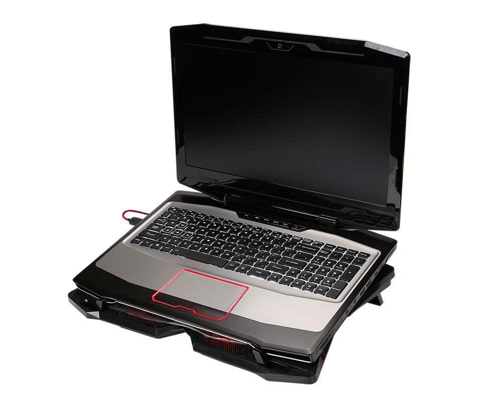 Refroidisseur MARVO FN-30 pour ordinateur portable jusqu'à 17 pouces (Rouge)