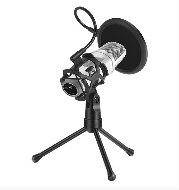 Support Trépied de Microphone Universel avec un Filtre Antichoc, Anti-pulvérisation