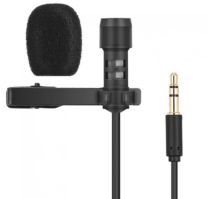 Microphone Câble R955  Lavalier Multifonction Avec Câble Audio pour Conférences, Réunions.