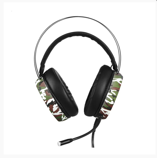 Casque Gamer V8 avec Microphone LED et 7.1 pour E-sport en Style Camouflage
