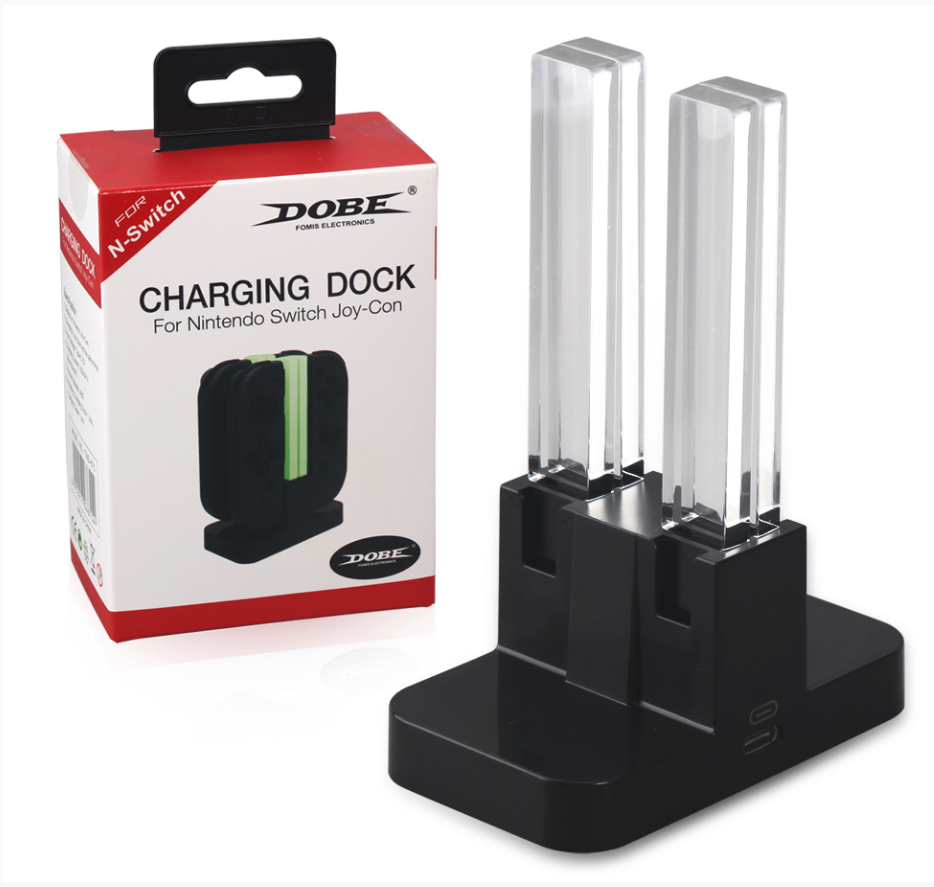 Station de Chargement LED  4 en 1 pour les Contrôleurs  Joy Con-TNS-875