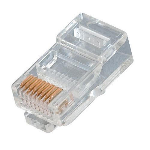Fiche de Connecteur Réseau RJ-45 (Boite de 100pcs)