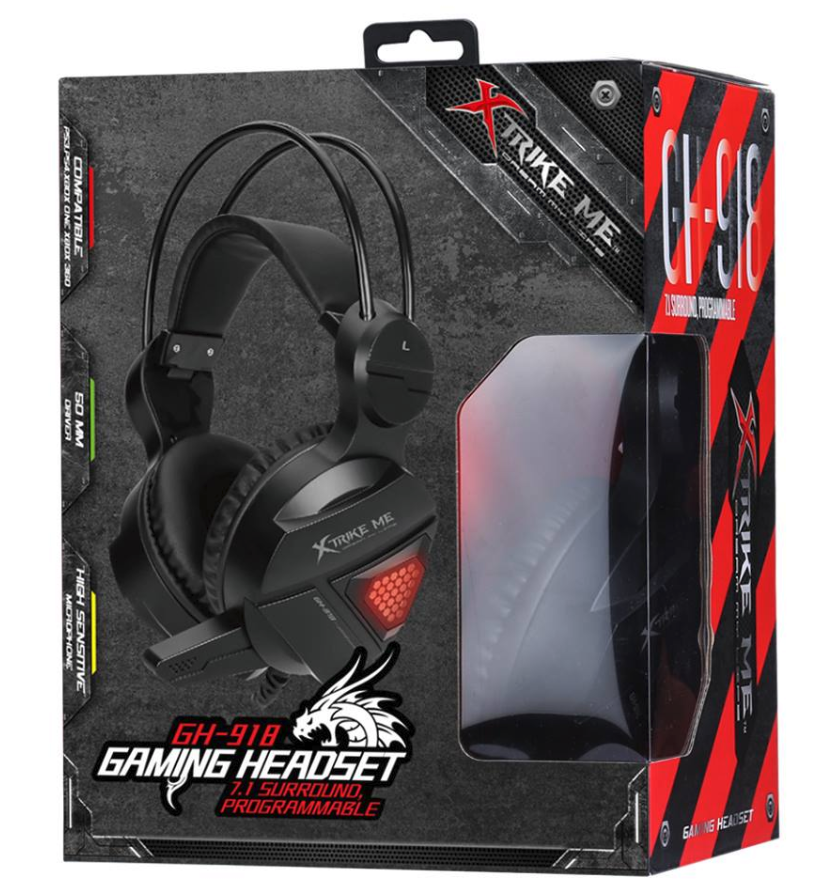 Casque Gamer XTRIKE GH-918 avec Microphone 7.1 surround - (liq)