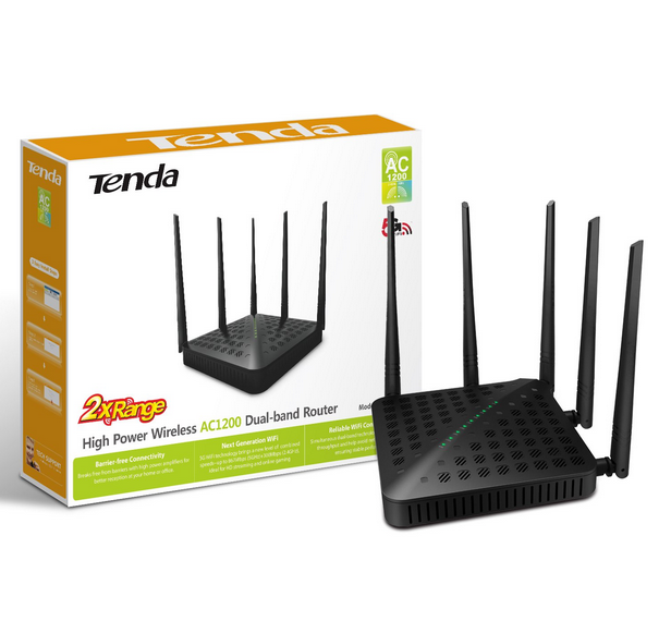 Point d'accès Tenda FH1202 AC1200 High Power - 5 Antennes