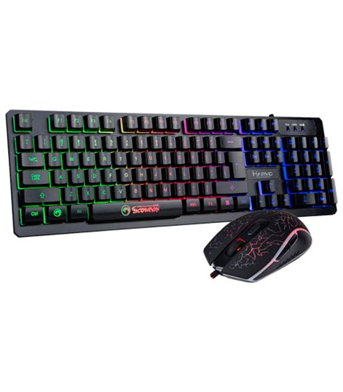 Pack Marvo KM408 Clavier Rétro éclairé et Souris pour Gamer
