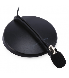 Microphone Stéréo Lavalier 911 pour Bureau et Micro-cravate Condenseur avec Support