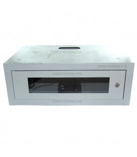 Coffret reseau Metallique 4U avec Etagere, ventilateur et rallonge