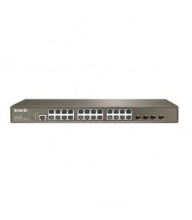 24-Port Gigabit Managed PoE Switch with 4-Port SFP - Tenda SMB