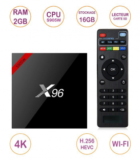 TV Box X96-W 2GB/16GO Amlogic S905W Quad Core