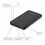 Power Bank Budi M8J086 10000mAH Noir