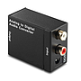Adaptateur Audio numérique, coaxiaux ou Toslink en L/R.