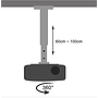 Support Métal pour Projecteur, Soutient 10kg, Ajustable et Rotatif 360 degrés