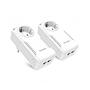 KIT 2 Adaptateurs CPL Tenda P1002P avec 2 ports Gigabit Powerline - (liq)