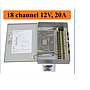 Boite d'alimentation/distribution electrique 12V - 20A - 18 Sorties - (liq)
