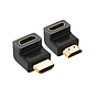 Connecteur HDMI mal-Femel - Coude - (liq)