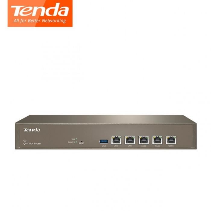 TENDA G3 Routeur VPN Répéteur Qos 800 MHz Multi-WAN Ports