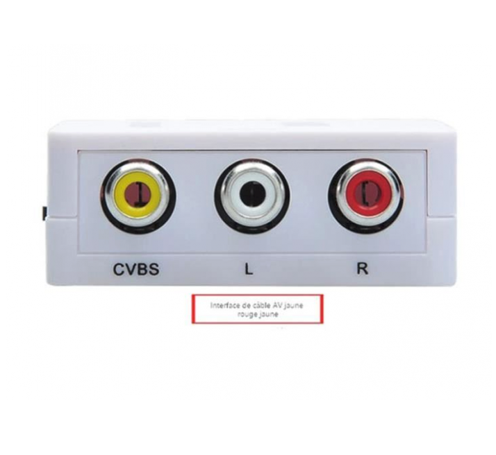 Adaptateur HDMI 2AV pour TV PC PS3 Support HD 1080P-Blanc