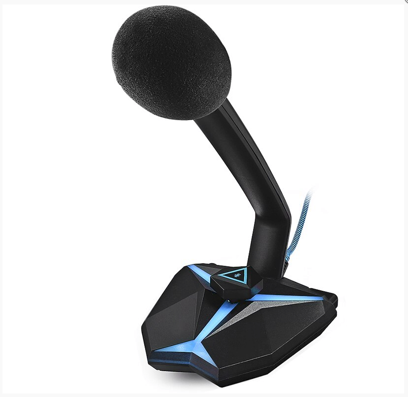 Microphone Gamer G33 USB avec Des Indicateurs LED et  Un Bouton Mute, Compatible avec Windows/macOS