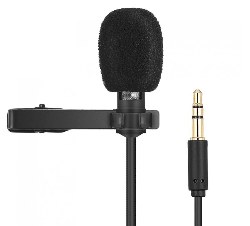 Microphone Câble R955  Lavalier Multifonction Avec Câble Audio pour Conférences, Réunions.