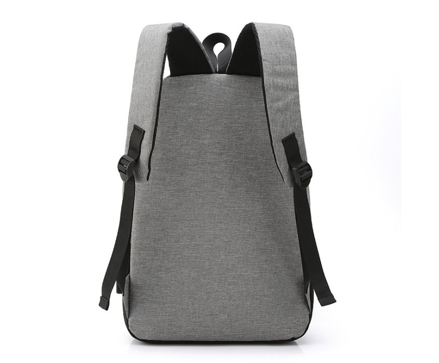 Sac à Dos Pour PC Portable Avec Port de Chargement USB intégré en Couleur Gris et Noir