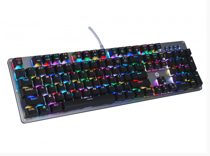 Clavier Gamer Mécanique HP GK100 avec Rétroéclairage RGB Résistant à l'oxydation et aux rayures