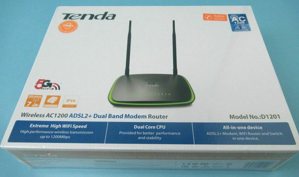 Routeur ADSL Tenda D1201 Wi-Fi High Power AC1200