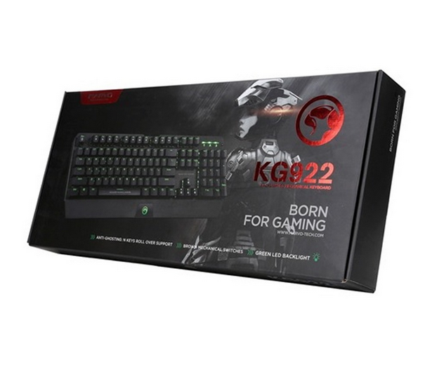 Clavier MARVO KG922 mécanique gamer rétro-éclairage vert éclatant