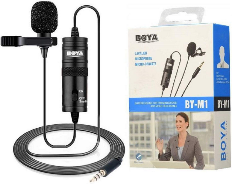 Microphone BOYA M1 Avec Câble 4 m, Micro-cravate pour Conférences et Enregistrements