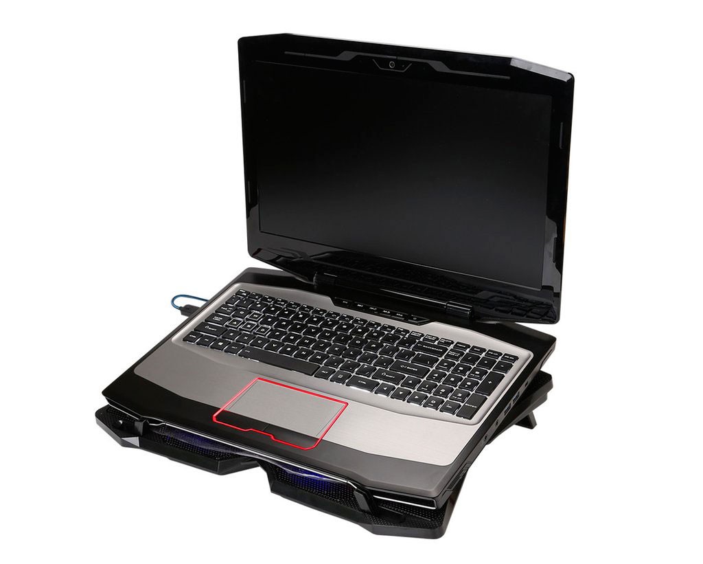 Refroidisseur MARVO FN-30 pour ordinateur portable jusqu'à 17 pouces rétro-éclairage (Bleu)