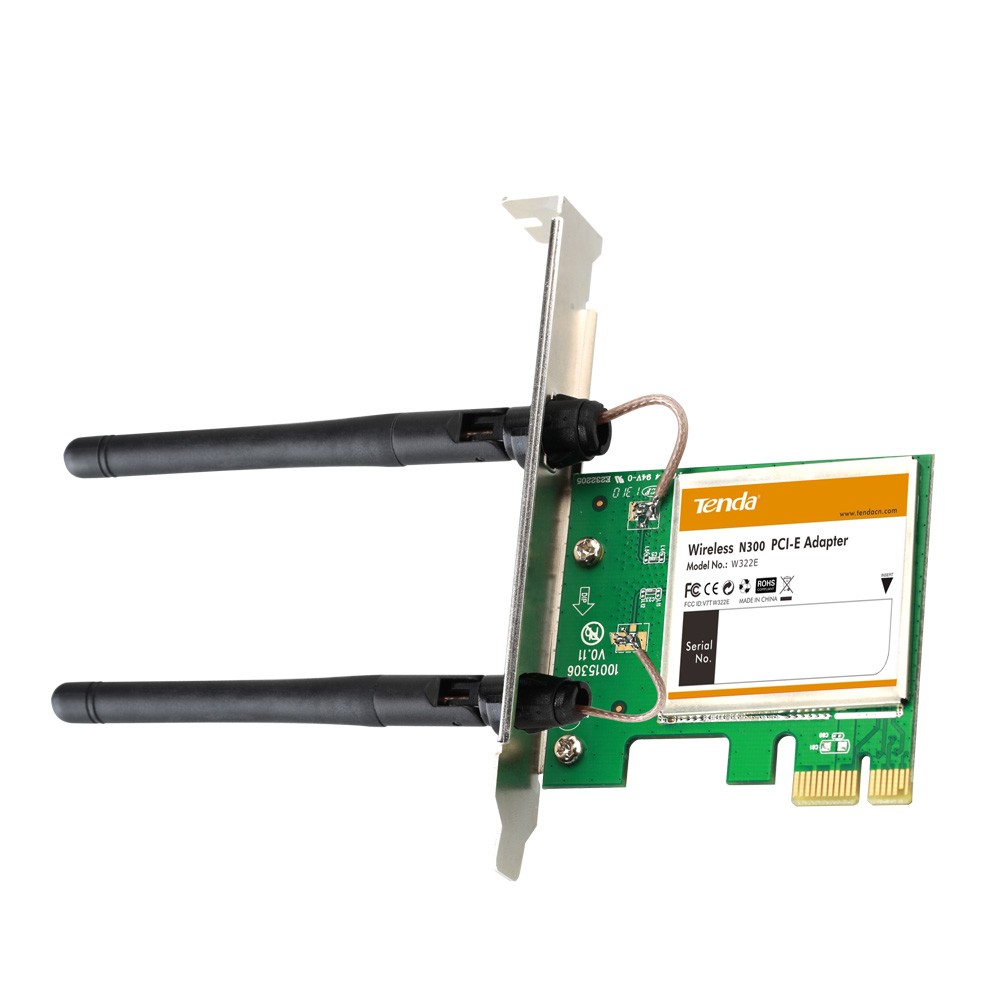 Tenda W322E Carte Wi-Fi PCI-Express 300MBps 2 Antennes