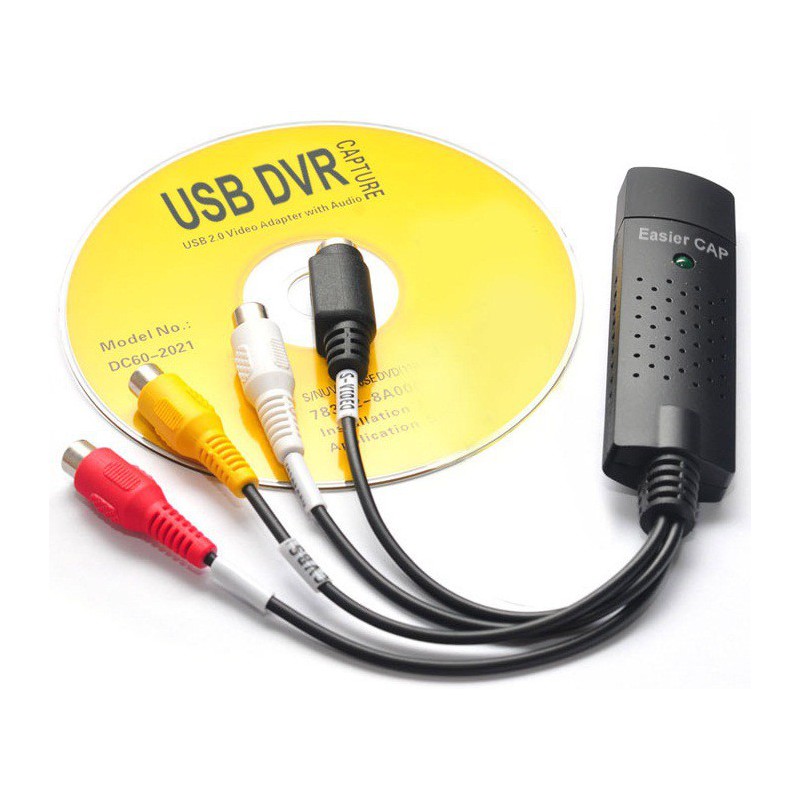 EasierCAP - dc60-Clé USB d'acquisition vidéo RCA S-Vidéo